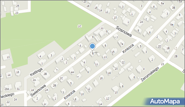 Marki, Świerkowa, 6, mapa Marki