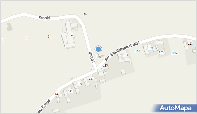 Maruszyna, św. Stanisława Kostki, 130, mapa Maruszyna