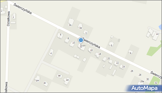 Masłów Pierwszy, Świerczyńska, 12, mapa Masłów Pierwszy