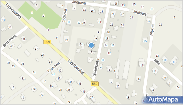 Maszewo Duże, Świerkowa, 3, mapa Maszewo Duże