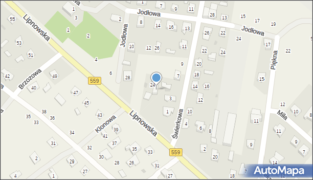 Maszewo Duże, Świerkowa, 5, mapa Maszewo Duże