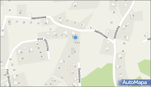 Meszna, Świerkowa, 29, mapa Meszna