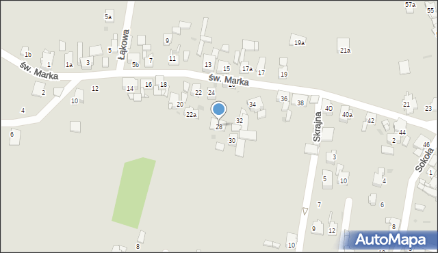 Miasteczko Śląskie, św. Marka, 28, mapa Miasteczko Śląskie