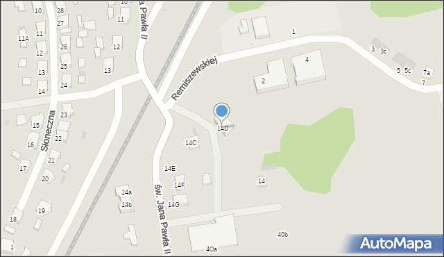 Międzychód, św. Jana Pawła II, 14D, mapa Międzychód