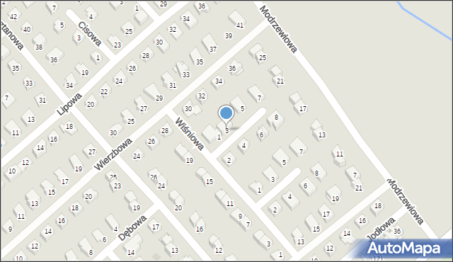 Międzyrzec Podlaski, Świerkowa, 3, mapa Międzyrzec Podlaski