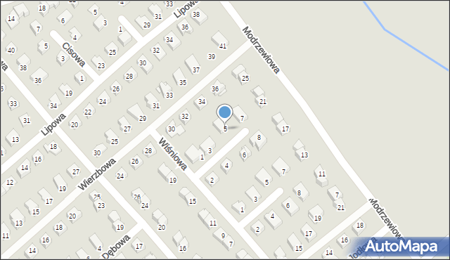 Międzyrzec Podlaski, Świerkowa, 5, mapa Międzyrzec Podlaski