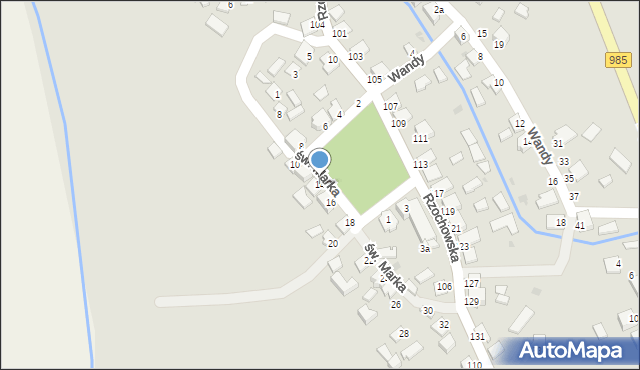 Mielec, św. Marka, 14, mapa Mielca