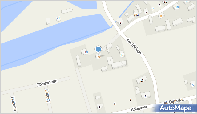 Mikorzyn, św. Idziego, 19, mapa Mikorzyn