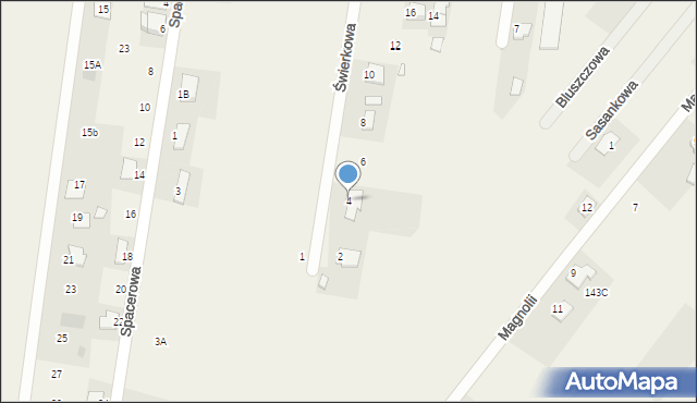 Milejowice, Świerkowa, 4, mapa Milejowice