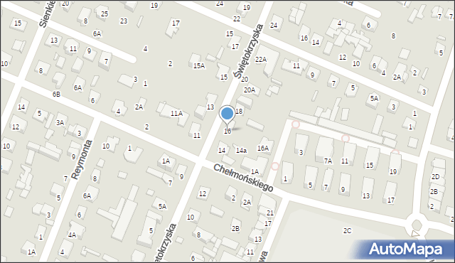 Mińsk Mazowiecki, Świętokrzyska, 16, mapa Mińsk Mazowiecki