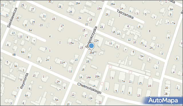 Mińsk Mazowiecki, Świętokrzyska, 20A, mapa Mińsk Mazowiecki