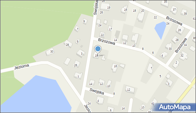 Miszewko, Swojska, 18A, mapa Miszewko