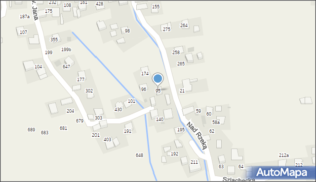 Mników, św. Jana, 33, mapa Mników