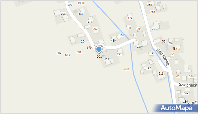 Mników, św. Jana, 34, mapa Mników