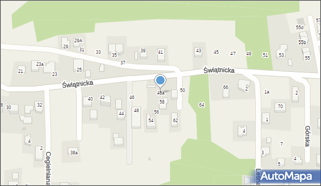 Mogilany, Świątnicka, 48a, mapa Mogilany