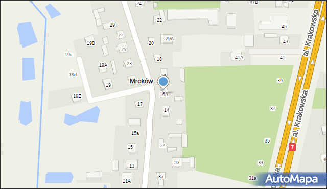 Mroków, Świątkiewicz Marii, 16A, mapa Mroków