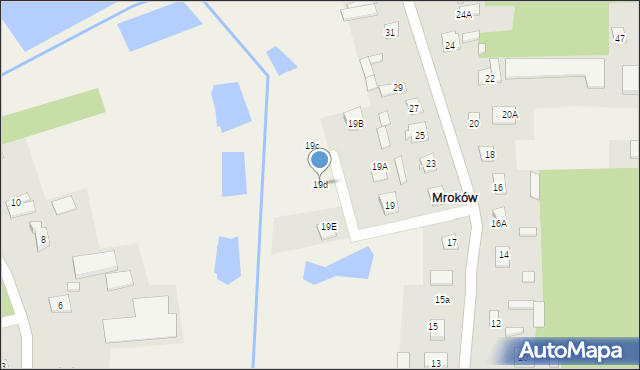 Mroków, Świątkiewicz Marii, 19d, mapa Mroków