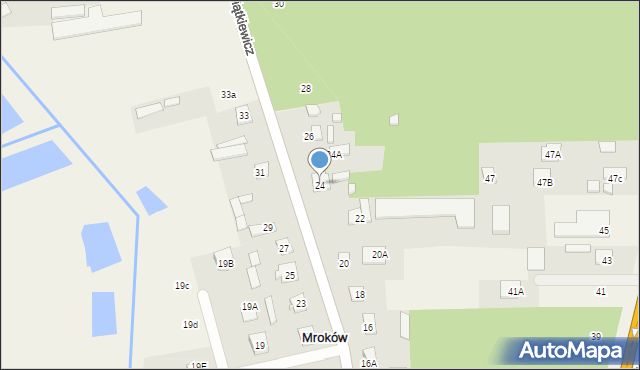 Mroków, Świątkiewicz Marii, 24, mapa Mroków