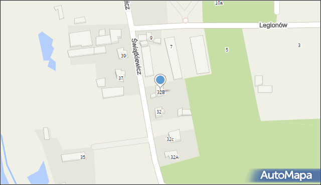 Mroków, Świątkiewicz Marii, 32B, mapa Mroków