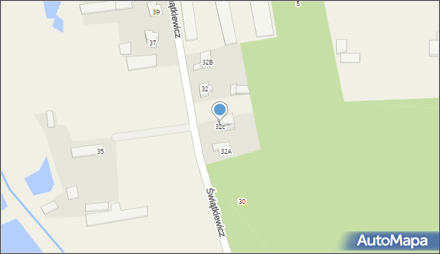 Mroków, Świątkiewicz Marii, 32c, mapa Mroków