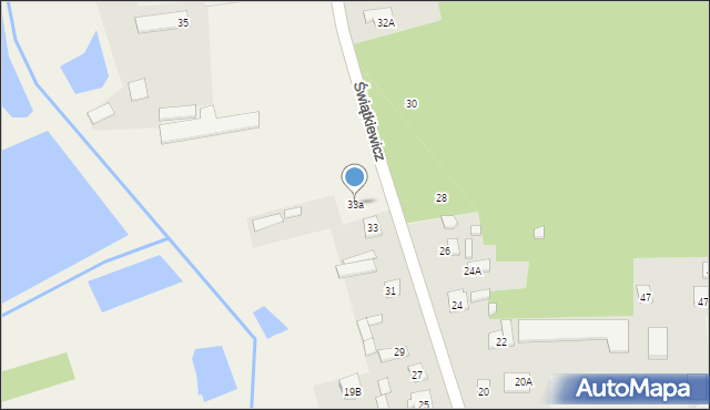 Mroków, Świątkiewicz Marii, 33a, mapa Mroków