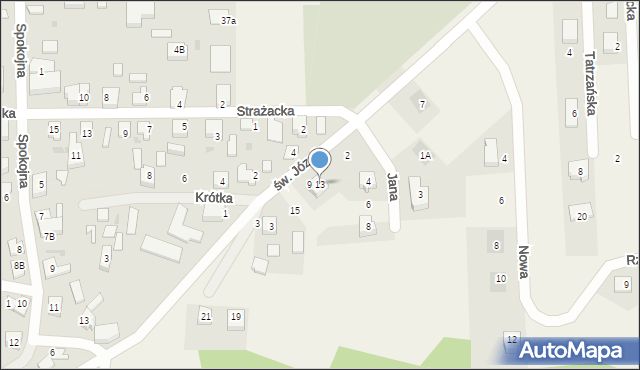 Mrzezino, św. Józefa, 13, mapa Mrzezino