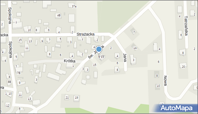 Mrzezino, św. Józefa, 9, mapa Mrzezino