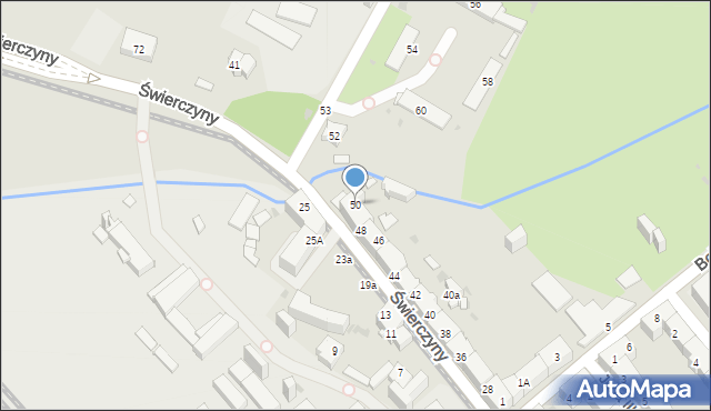 Mysłowice, Świerczyny Bernarda, 50, mapa Mysłowice
