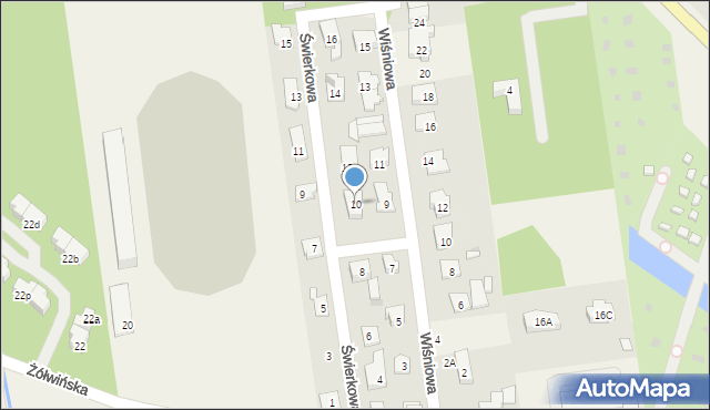 Nadarzyn, Świerkowa, 10, mapa Nadarzyn