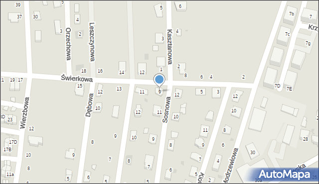Namysłów, Świerkowa, 9, mapa Namysłów