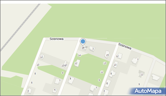 Nekla, Świerkowa, 16, mapa Nekla