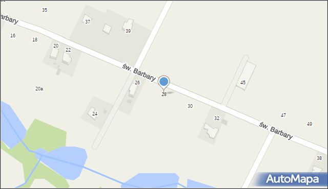 Nidek, św. Barbary, 28, mapa Nidek