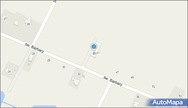 Nidek, św. Barbary, 45, mapa Nidek