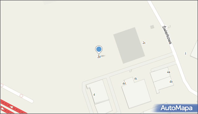 Niepruszewo, Świerkowa, 2d, mapa Niepruszewo