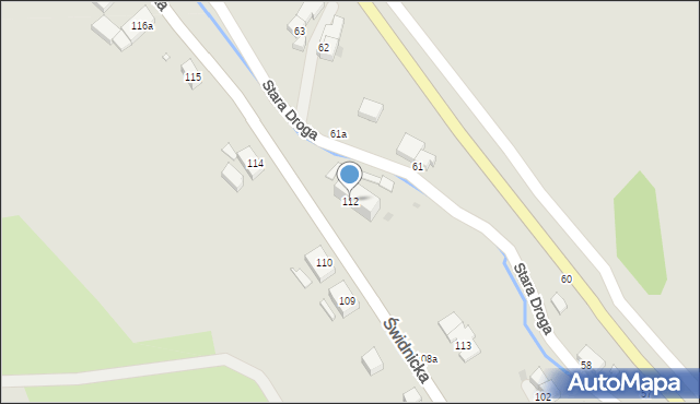 Nowa Ruda, Świdnicka, 112, mapa Nowa Ruda