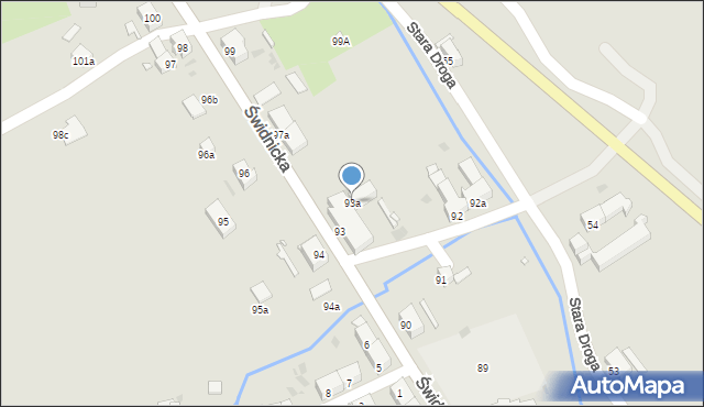 Nowa Ruda, Świdnicka, 93a, mapa Nowa Ruda