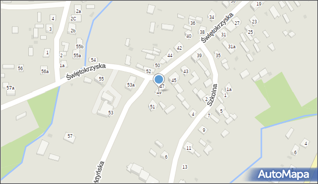 Nowa Słupia, Świętokrzyska, 49, mapa Nowa Słupia