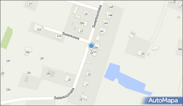 Nowa Wieś, Świerkocińska, 14, mapa Nowa Wieś