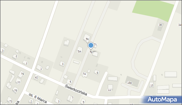 Nowa Wieś, Świerkocińska, 7b, mapa Nowa Wieś
