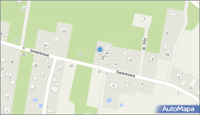 Nowe Grobice, Świerkowa, 18, mapa Nowe Grobice