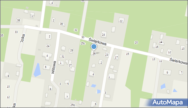 Nowe Grobice, Świerkowa, 25, mapa Nowe Grobice