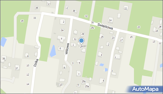Nowe Grobice, Świerkowa, 27, mapa Nowe Grobice