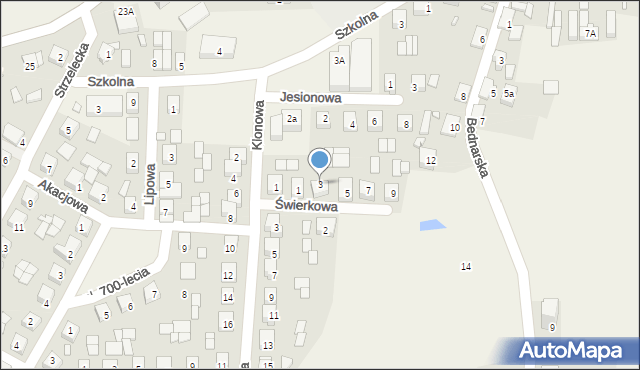 Nowe Miasto nad Wartą, Świerkowa, 3, mapa Nowe Miasto nad Wartą