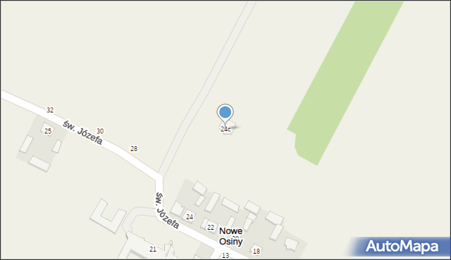 Nowe Osiny, św. Józefa, 24c, mapa Nowe Osiny