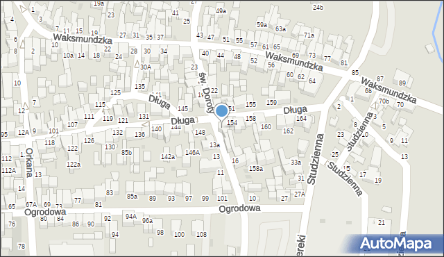 Nowy Targ, św. Doroty, 18, mapa Nowego Targu