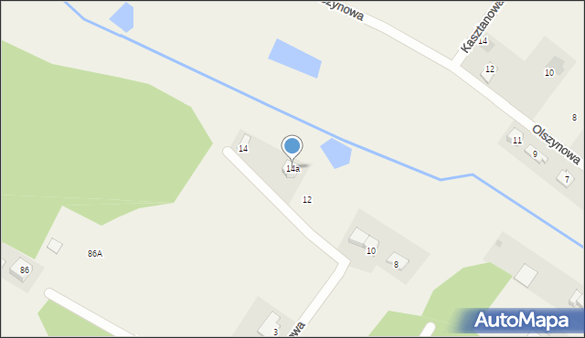 Obrowo, Świerkowa, 14a, mapa Obrowo