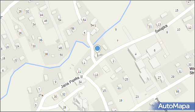 Odrzykoń, Świątka Ernesta, ks., 3, mapa Odrzykoń