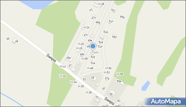 Okuninka, Święta, 51c, mapa Okuninka