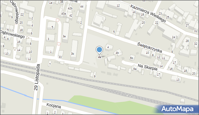 Olkusz, Świętokrzyska, 4a, mapa Olkusz
