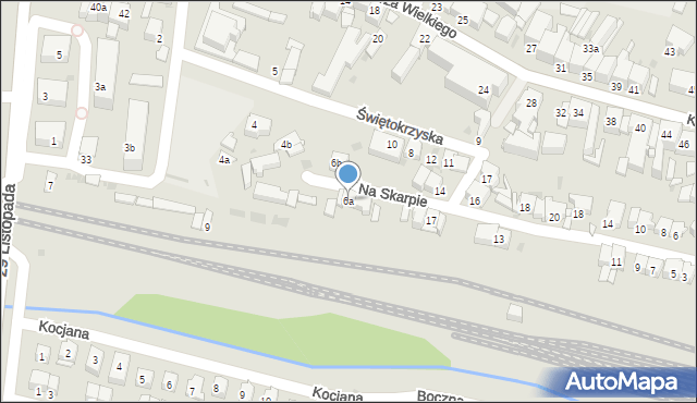 Olkusz, Świętokrzyska, 6a, mapa Olkusz